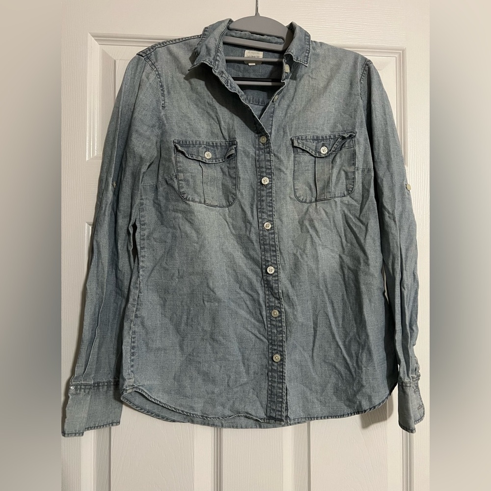 J. Crew Light Blue Casual Button Down Shirt